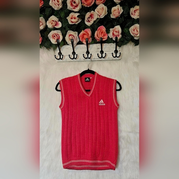 Adidas Vintage Classic Logo Sweater Vest - Picture 1 of 6